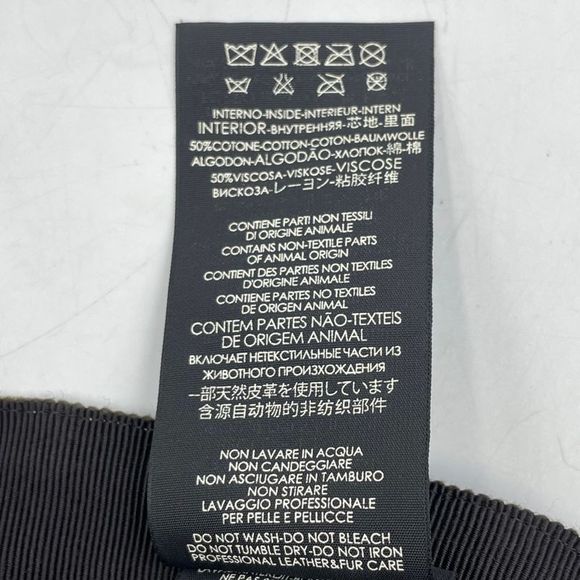 Gucci Hat Baseball Cap Leather GG Logo Blawan Men's Size XL - Picture 12 of 12